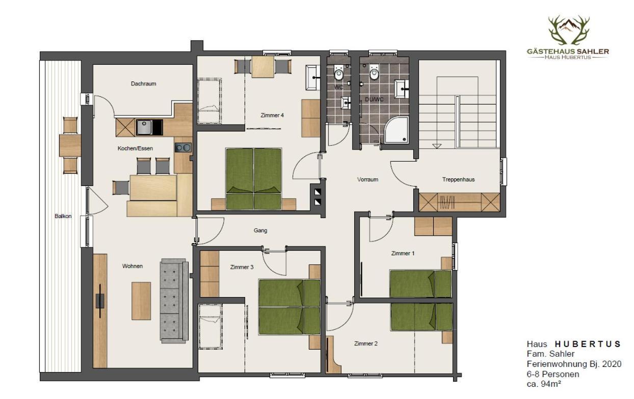 Haus Hubertus - Gaestehaus Sahler Partenen Luaran gambar